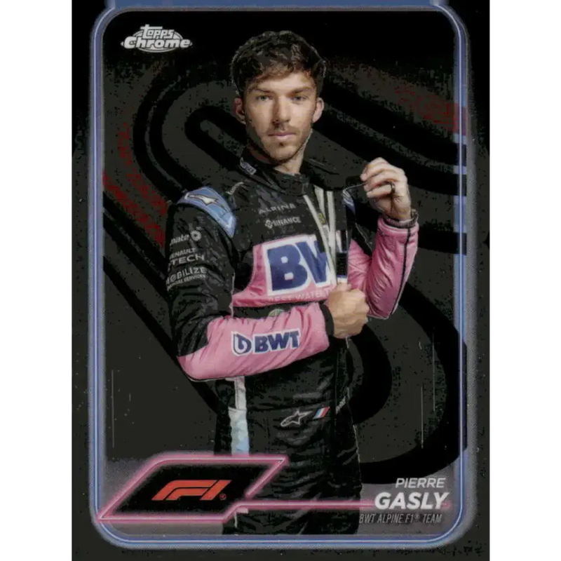 2024 Topps Chrome Formula 1 #10 Pierre Gasly EX Excellent BWT Alpine F1 Team Racing Card