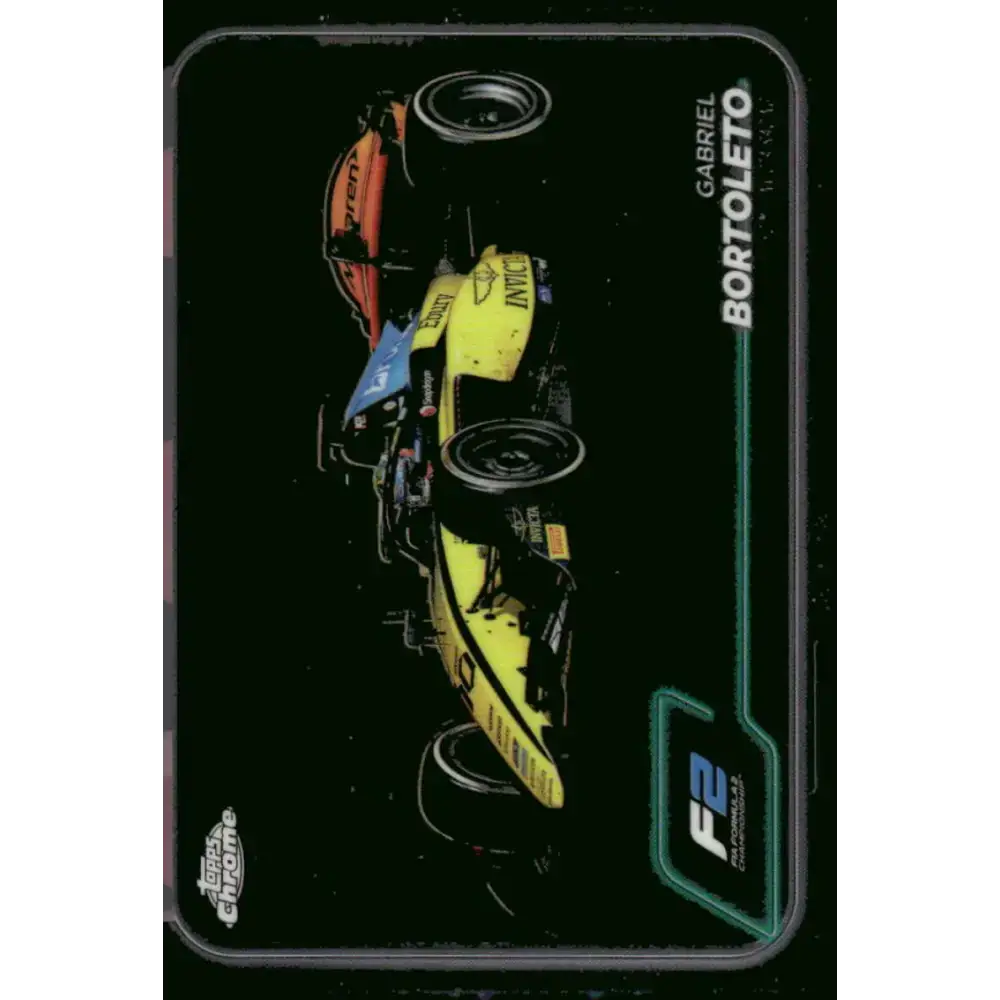 2024 Topps Chrome Formula 1 #100 Gabriel Bortoleto EX Excellent F2 - Invicta Racing Racing Card - Racing Card Single
