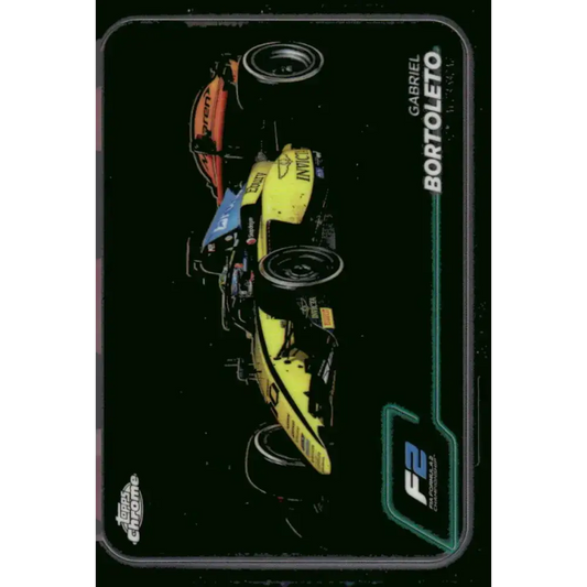 2024 Topps Chrome Formula 1 #100 Gabriel Bortoleto NM-MT F2 - Invicta Racing Racing Card - Racing Card Single