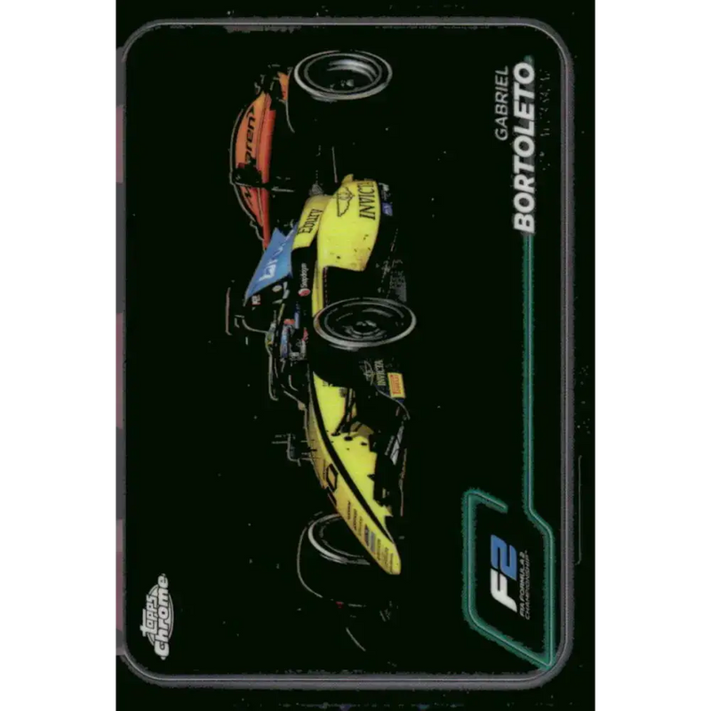 2024 Topps Chrome Formula 1 #100 Gabriel Bortoleto NM-MT F2 - Invicta Racing Racing Card - Racing Card Single