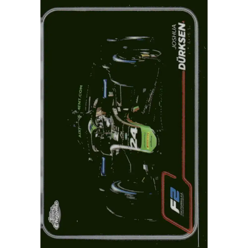 2024 Topps Chrome Formula 1 #107 Joshua Durksen EX Excellent F2 - AIX Racing Racing Card - Racing Card Single