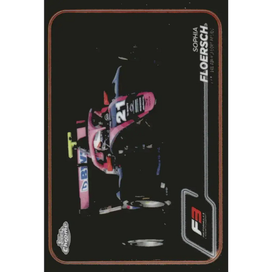 2024 Topps Chrome Formula 1 #134 Sophia Floersch EX Excellent F3 - Van Amersfoort Racing Racing Card - Racing Card