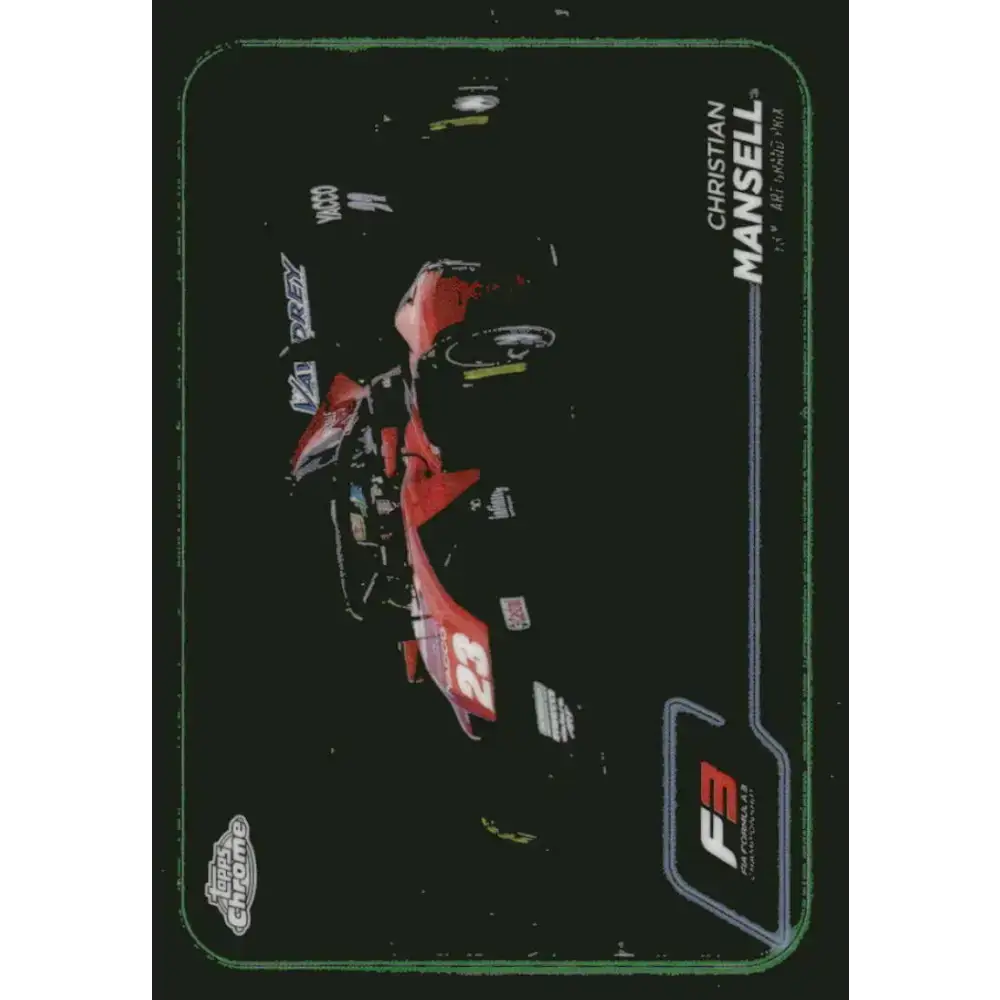 2024 Topps Chrome Formula 1 #136 Christian Mansell EX Excellent F3 - ART Grand Prix Racing Card - Racing Card Single