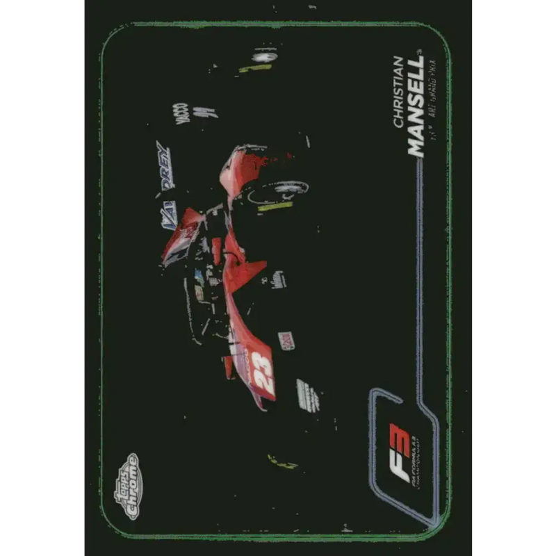 2024 Topps Chrome Formula 1 #136 Christian Mansell EX Excellent F3 - ART Grand Prix Racing Card - Racing Card Single