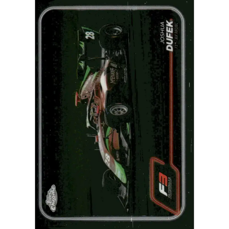 2024 Topps Chrome Formula 1 #141 Joshua Dufek NM-MT F3 - AIX Racing Racing Card - Racing Card Single