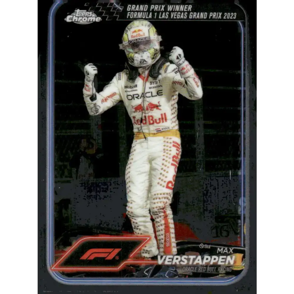 2024 Topps Chrome Formula 1 #145 Max Verstappen EX Excellent Oracle Red Bull Racing Racing Card - Racing Card Single