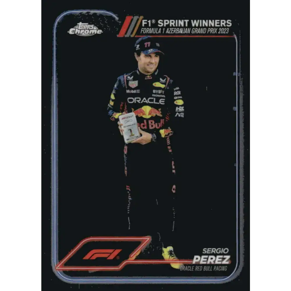 2024 Topps Chrome Formula 1 #148 Sergio Perez EX Excellent Oracle Red Bull Racing Racing Card - Racing Card Single