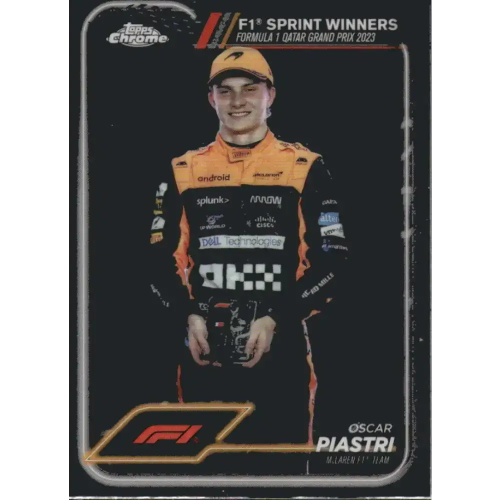 2024 Topps Chrome Formula 1 #151 Oscar Piastri EX Excellent McLaren F1 Team Racing Card - Racing Card Single