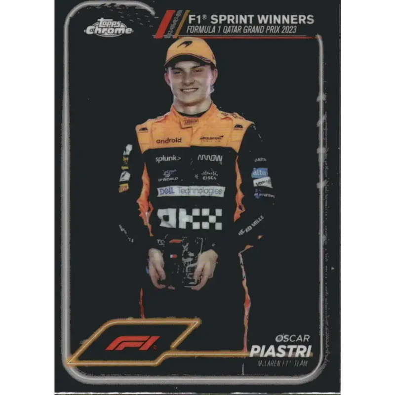 2024 Topps Chrome Formula 1 #151 Oscar Piastri EX Excellent McLaren F1 Team Racing Card - Racing Card Single
