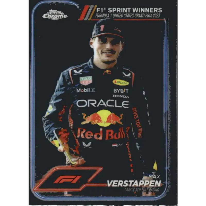 2024 Topps Chrome Formula 1 #152 Max Verstappen EX Excellent Oracle Red Bull Racing Racing Card - Racing Card Single