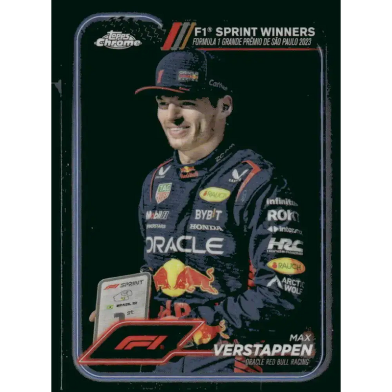 2024 Topps Chrome Formula 1 #153 Max Verstappen NM-MT Oracle Red Bull Racing Racing Card - Racing Card Single