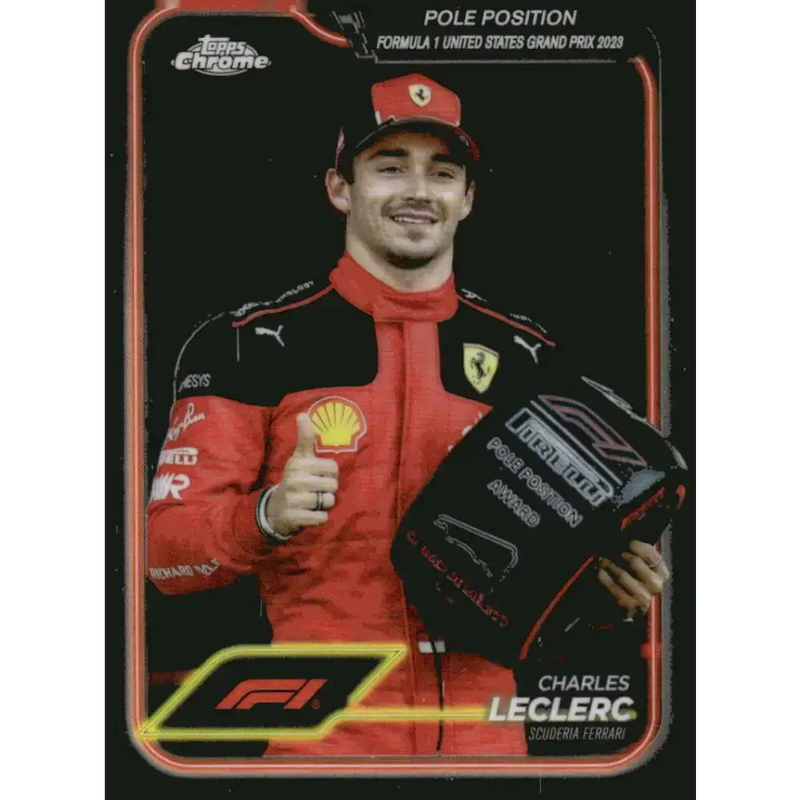 2024 Topps Chrome Formula 1 #155 Charles Leclerc EX Excellent Scuderia Ferrari HP Racing Card
