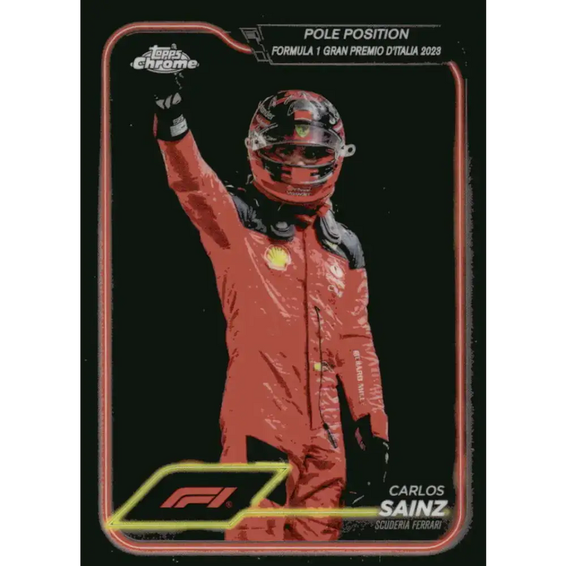 2024 Topps Chrome Formula 1 #157 Carlos Sainz EX Excellent Scuderia Ferrari HP Racing Card - Racing Card Single