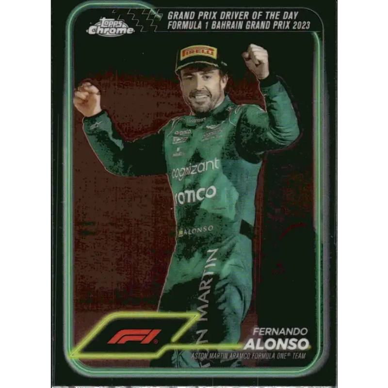 2024 Topps Chrome Formula 1 #159 Fernando Alonso NM-MT Aston Martin Aramco Formula One Team Racing Card - Racing Card