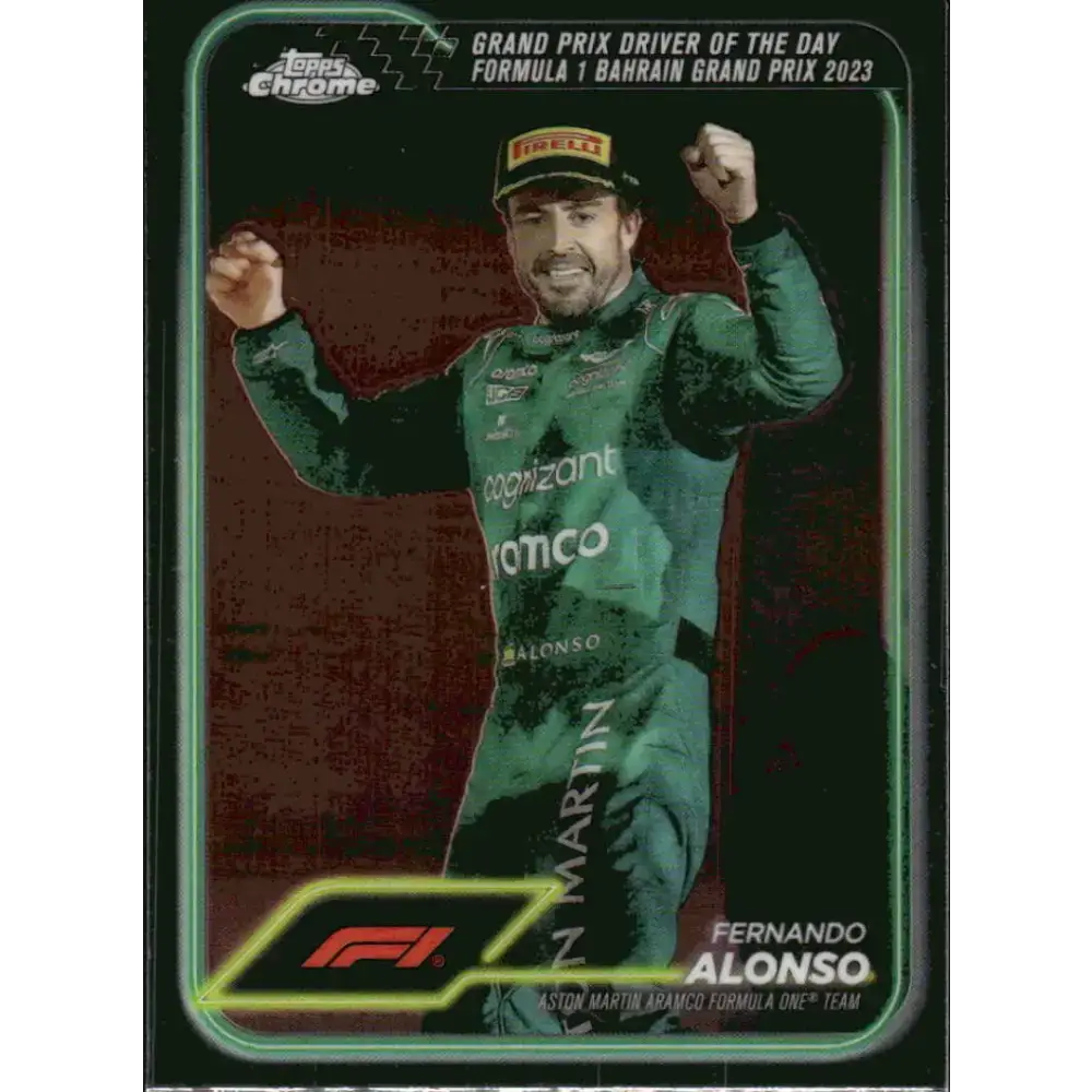 2024 Topps Chrome Formula 1 #159 Fernando Alonso NM-MT Aston Martin Aramco Formula One Team Racing Card - Racing Card