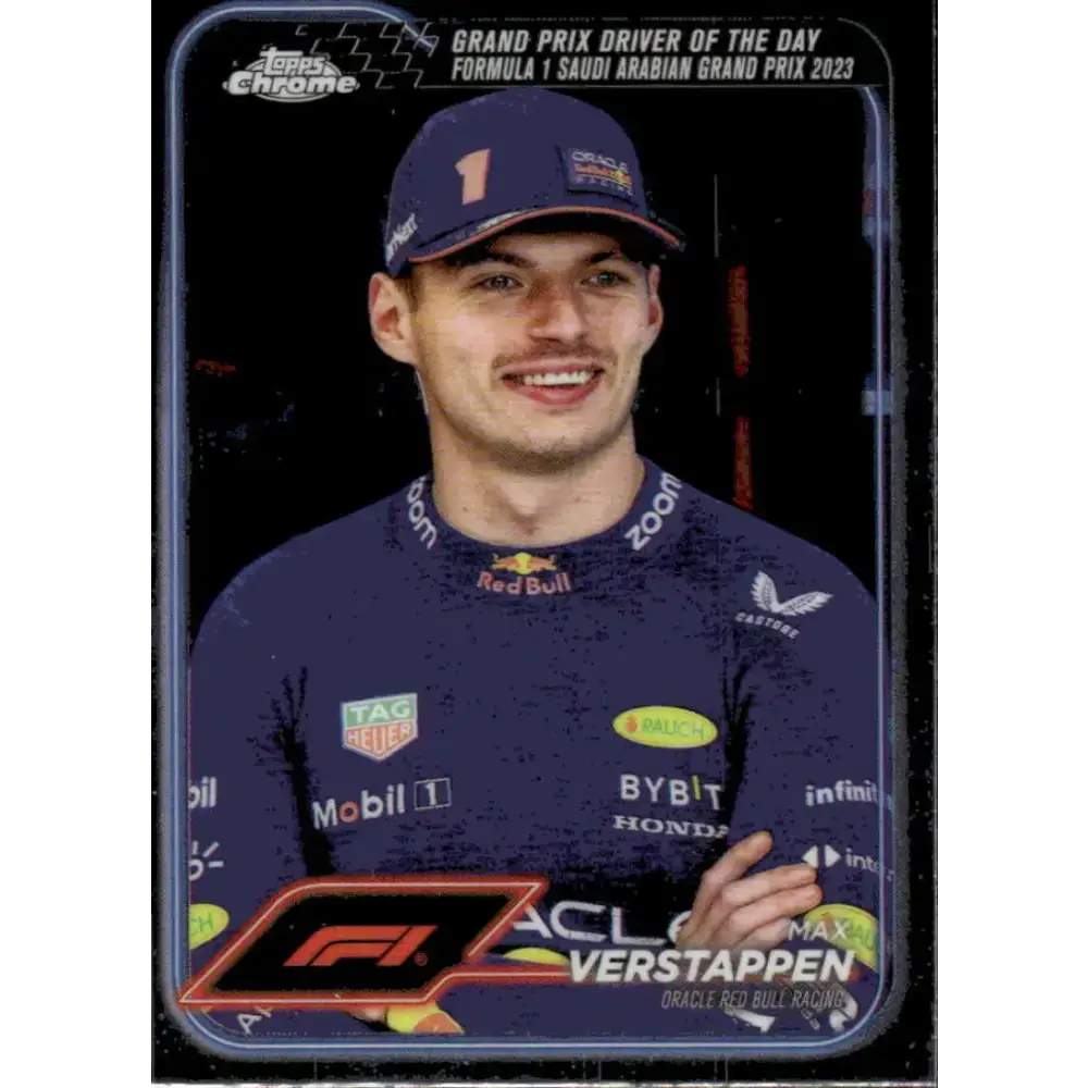 2024 Topps Chrome Formula 1 #160 Max Verstappen NM-MT Oracle Red Bull Racing Racing Card - Racing Card Single