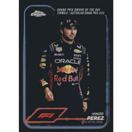 2024 Topps Chrome Formula 1 #161 Sergio Perez NM-MT Oracle Red Bull Racing Racing Card - Racing Card Single