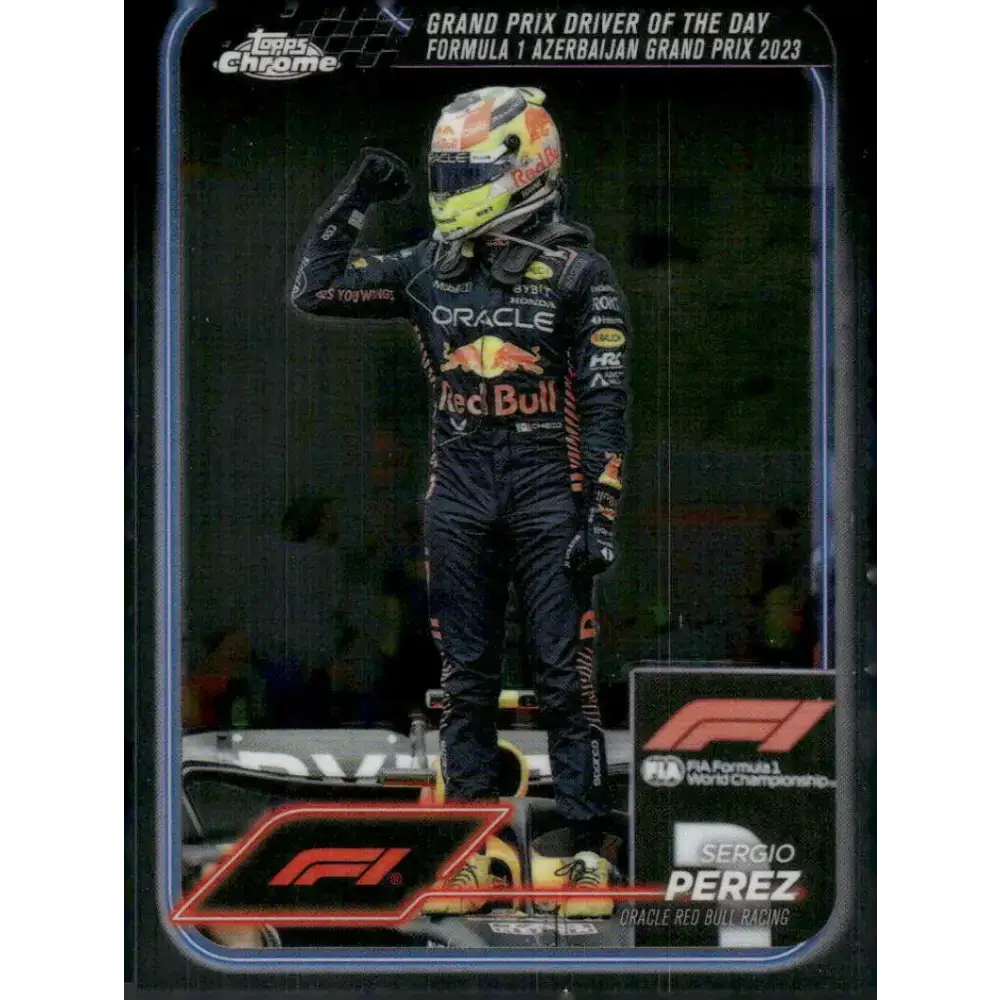 2024 Topps Chrome Formula 1 #162 Sergio Perez NM-MT Oracle Red Bull Racing Racing Card - Racing Card Single