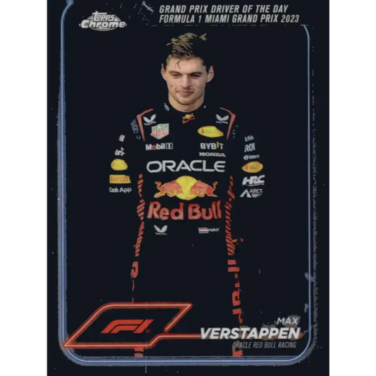 2024 Topps Chrome Formula 1 #163 Max Verstappen EX Excellent Oracle Red Bull Racing Racing Card - Racing Card Single
