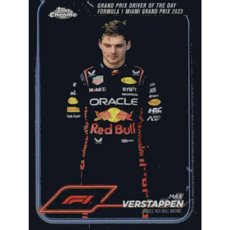 2024 Topps Chrome Formula 1 #163 Max Verstappen NM-MT Oracle Red Bull Racing Racing Card - Racing Card Single