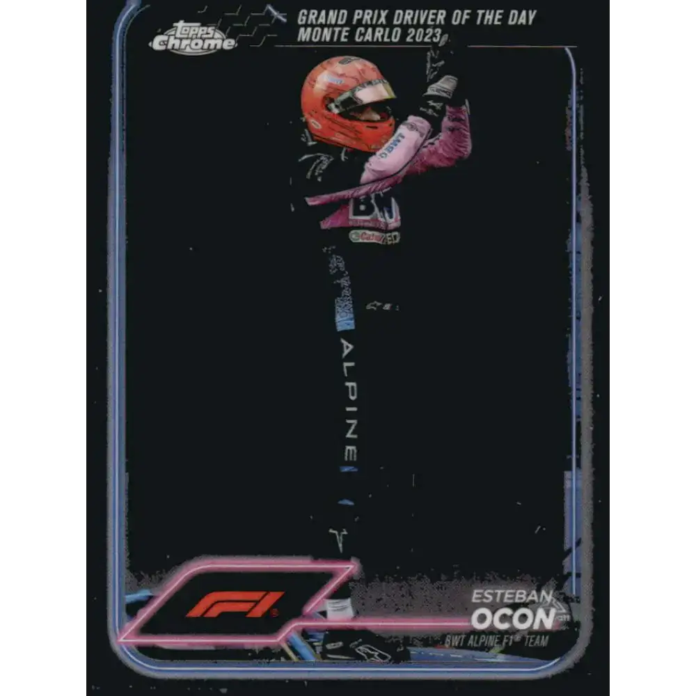 2024 Topps Chrome Formula 1 #164 Esteban Ocon NM-MT BWT Alpine F1 Team Racing Card - Racing Card Single