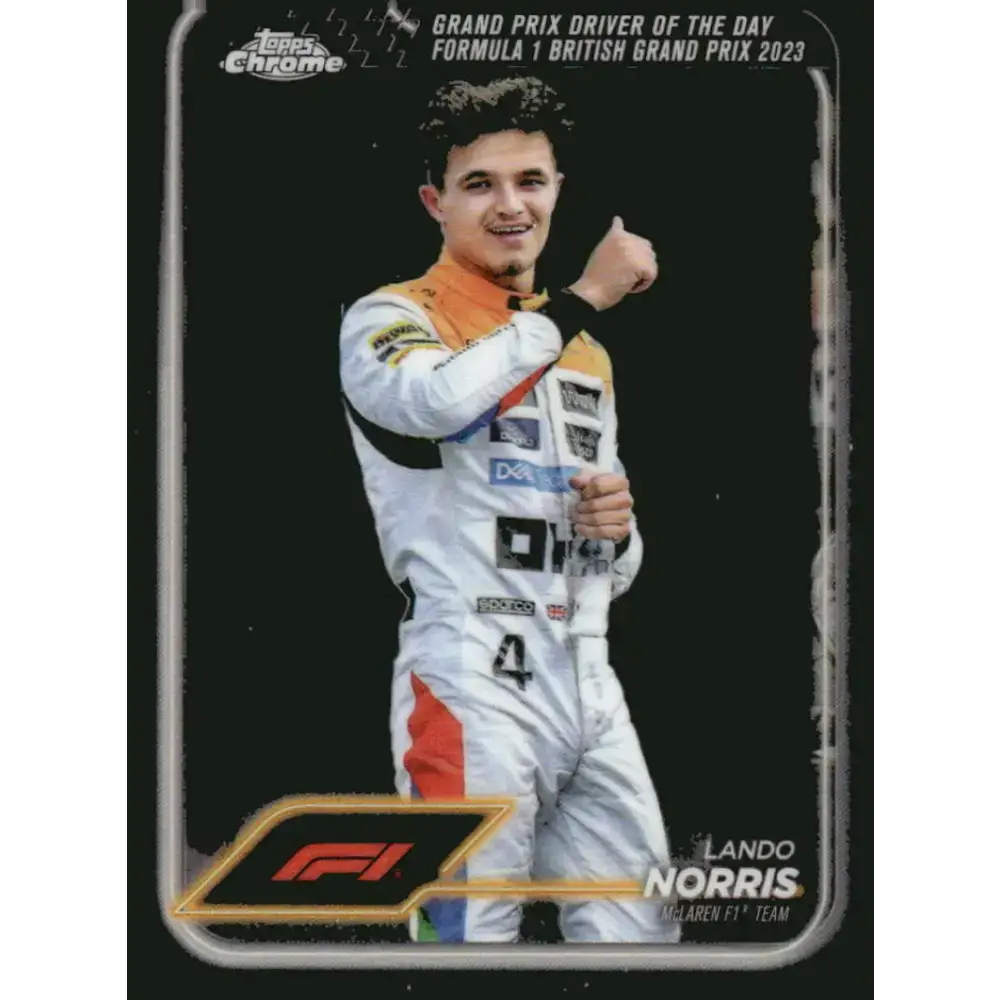 2024 Topps Chrome Formula 1 #168 Lando Norris NM-MT McLaren F1 Team Racing Card - Racing Card Single