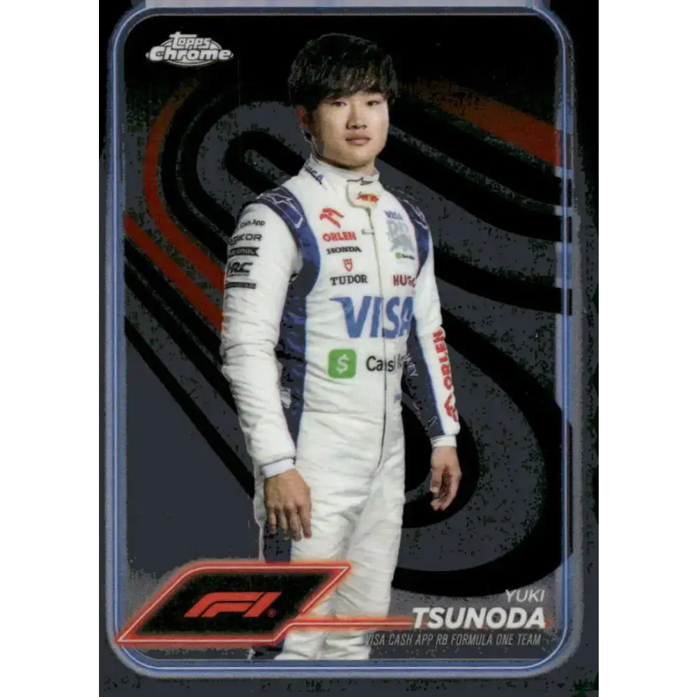 2024 Topps Chrome Formula 1 #17 Yuki Tsunoda NM-MT Visa Cash App RB Formula One Team Racing Card - Racing Card Single