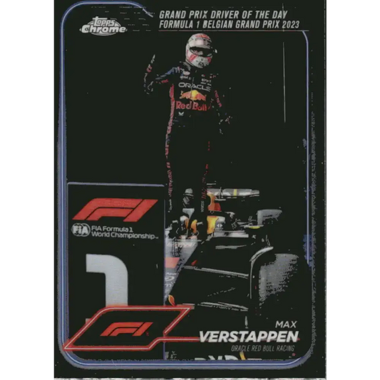 2024 Topps Chrome Formula 1 #170 Max Verstappen EX Excellent Oracle Red Bull Racing Racing Card - Racing Card Single
