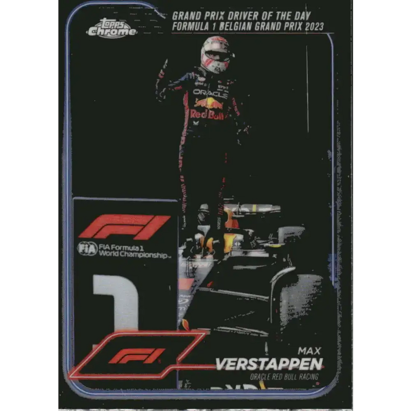 2024 Topps Chrome Formula 1 #170 Max Verstappen EX Excellent Oracle Red Bull Racing Racing Card - Racing Card Single