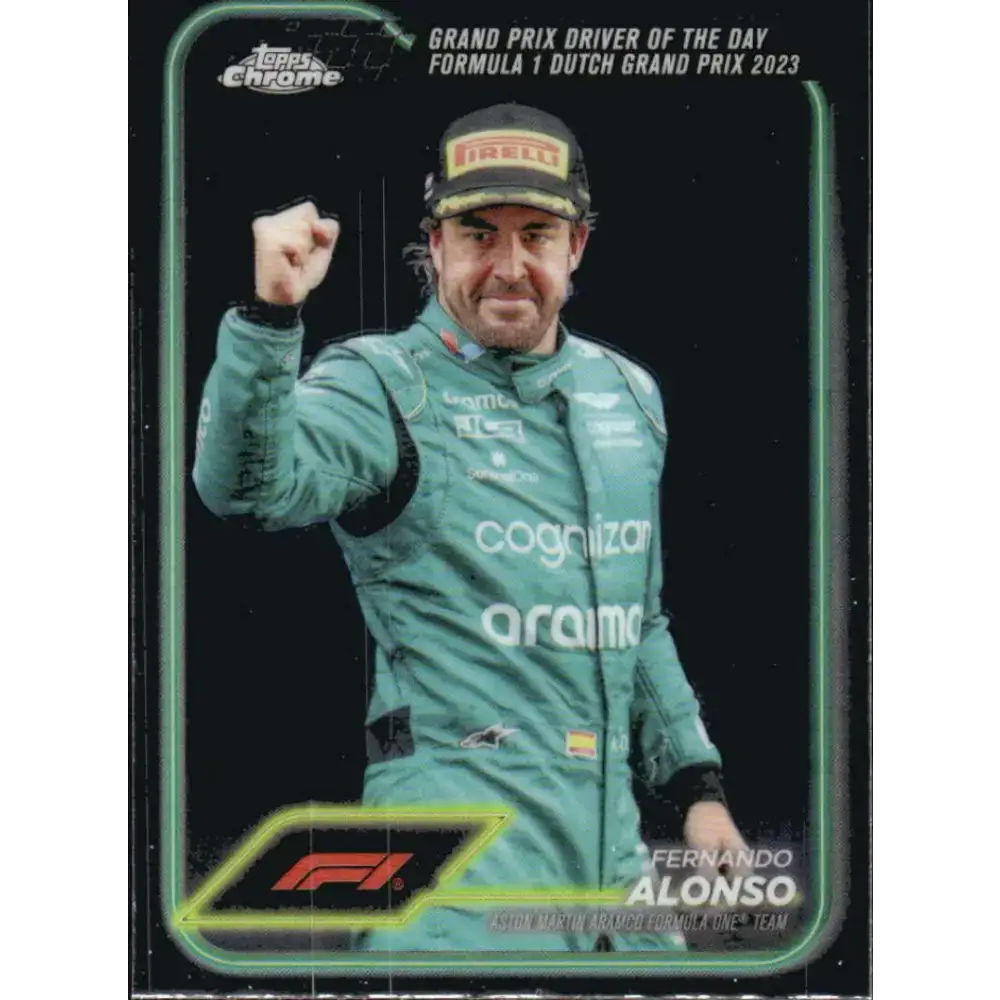 2024 Topps Chrome Formula 1 #171 Fernando Alonso NM-MT Aston Martin Aramco Formula One Team Racing Card - Racing Card