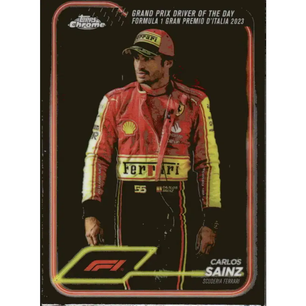 2024 Topps Chrome Formula 1 #172 Carlos Sainz EX Excellent Scuderia Ferrari HP Racing Card - Racing Card Single