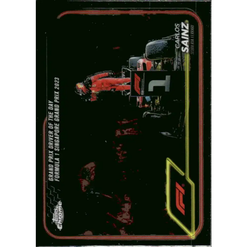 2024 Topps Chrome Formula 1 #173 Carlos Sainz NM-MT Scuderia Ferrari HP Racing Card - Racing Card Single