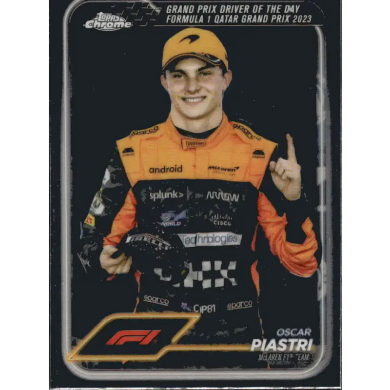2024 Topps Chrome Formula 1 #175 Oscar Piastri EX Excellent McLaren F1 Team Racing Card - Racing Card Single