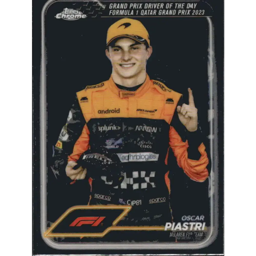 2024 Topps Chrome Formula 1 #175 Oscar Piastri NM-MT McLaren F1 Team Racing Card - Racing Card Single