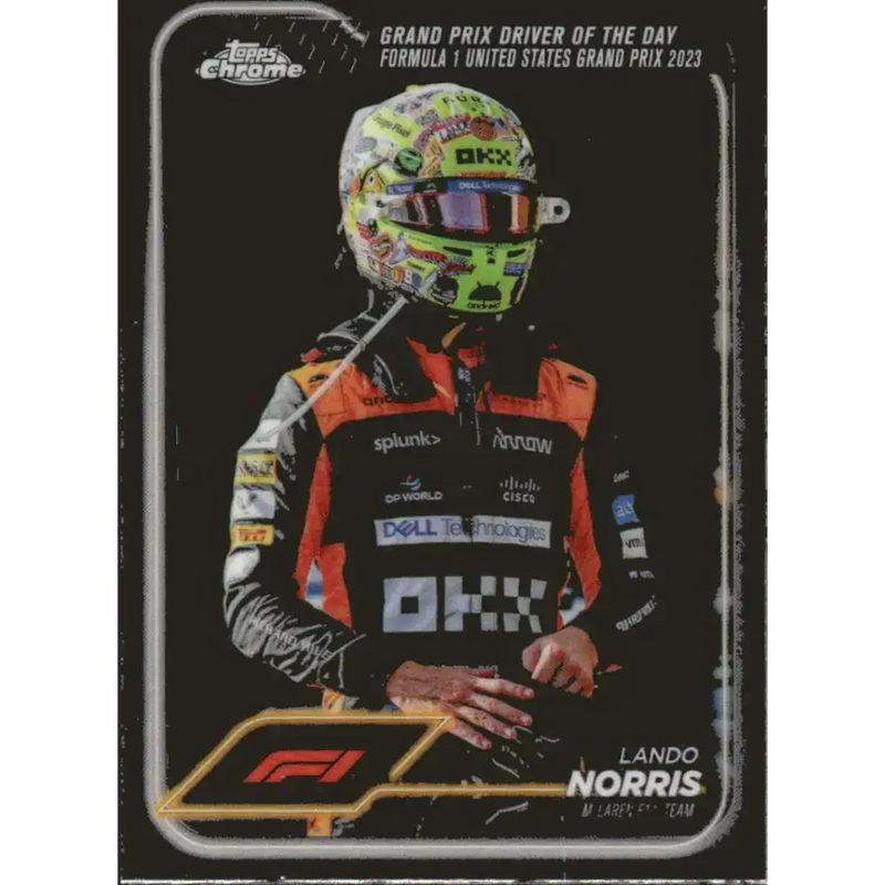 2024 Topps Chrome Formula 1 #176 Lando Norris NM-MT McLaren F1 Team Racing Card - Racing Card Single