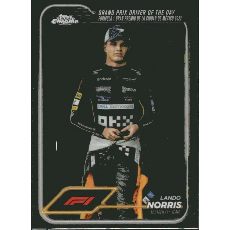 2024 Topps Chrome Formula 1 #177 Lando Norris NM-MT McLaren F1 Team Racing Card - Racing Card Single