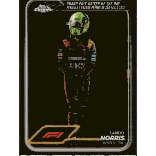 2024 Topps Chrome Formula 1 #178 Lando Norris NM-MT McLaren F1 Team Racing Card - Racing Card Single