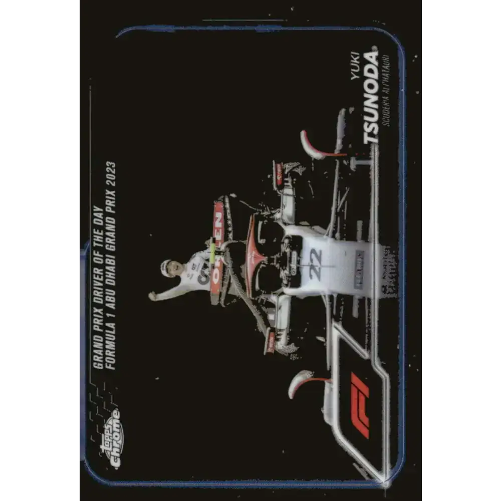 2024 Topps Chrome Formula 1 #180 Yuki Tsunoda EX Excellent Scuderia AlphaTauri Racing Card - Racing Card Single