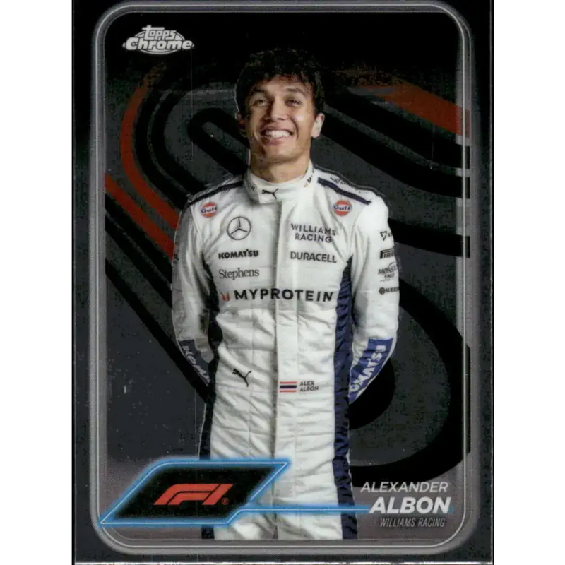 2024 Topps Chrome Formula 1 #19 Alexander Albon EX Excellent Williams Racing Racing Card - Racing Card Single