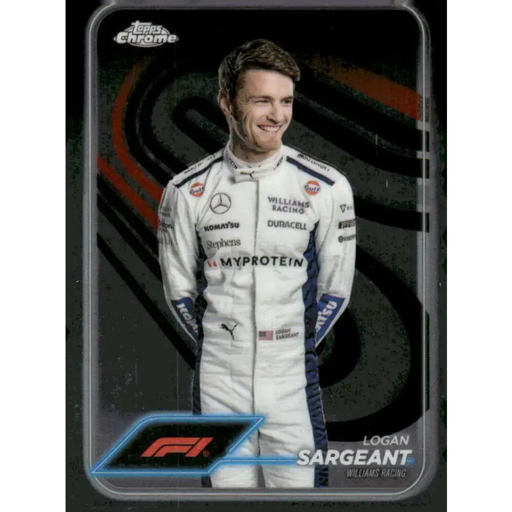 2024 Topps Chrome Formula 1 #20 Logan Sargeant EX Excellent Williams Racing Racing Card - Racing Card Single