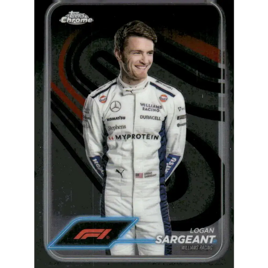 2024 Topps Chrome Formula 1 #20 Logan Sargeant EX Excellent Williams Racing Racing Card - Racing Card Single