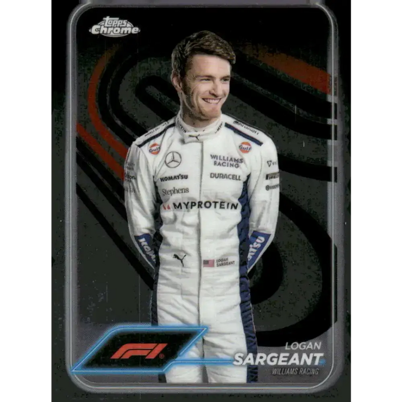 2024 Topps Chrome Formula 1 #20 Logan Sargeant EX Excellent Williams Racing Racing Card - Racing Card Single