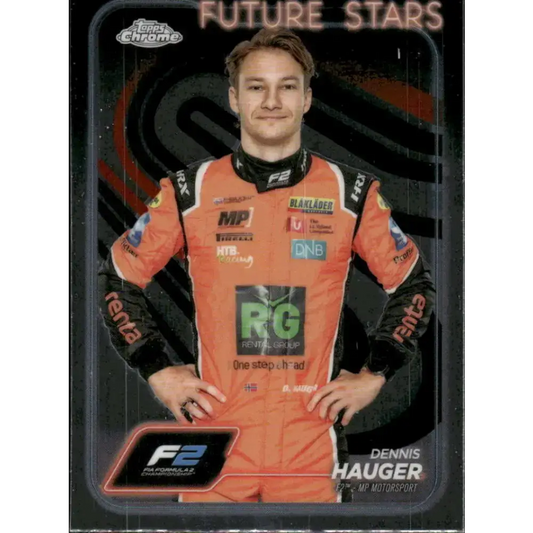 2024 Topps Chrome Formula 1 #23 Dennis Hauger NM-MT F2 - MP Motorsport Racing Card - Racing Card Single