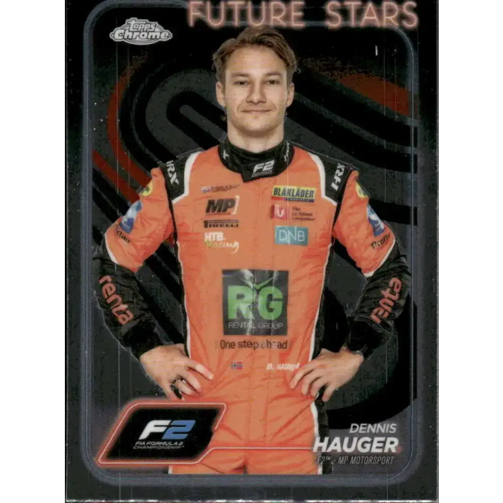 2024 Topps Chrome Formula 1 #23 Dennis Hauger NM-MT F2 - MP Motorsport Racing Card - Racing Card Single