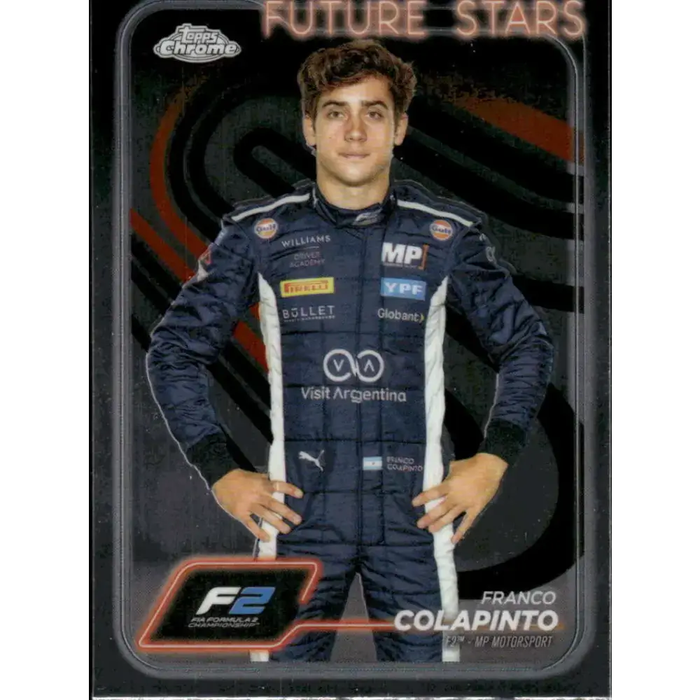 2024 Topps Chrome Formula 1 #24 Franco Colapinto EX Excellent F2 - MP Motorsport Racing Card - Racing Card Single