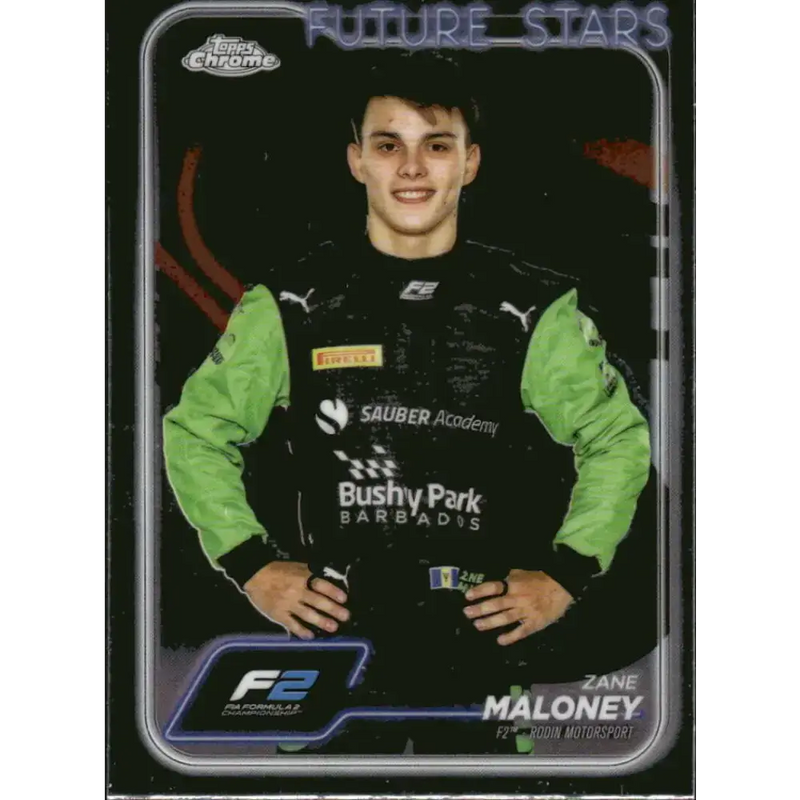 2024 Topps Chrome Formula 1 #25 Zane Maloney EX Excellent F2 - Rodin Motorsport Racing Card - Racing Card Single