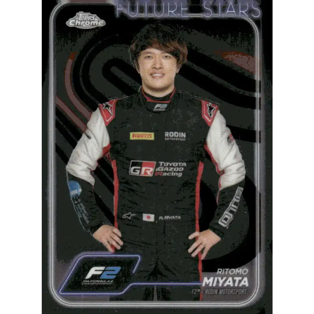 2024 Topps Chrome Formula 1 #26 Ritomo Miyata EX Excellent F2 - Rodin Motorsport Racing Card