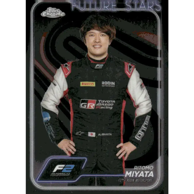 2024 Topps Chrome Formula 1 #26 Ritomo Miyata EX Excellent F2 - Rodin Motorsport Racing Card