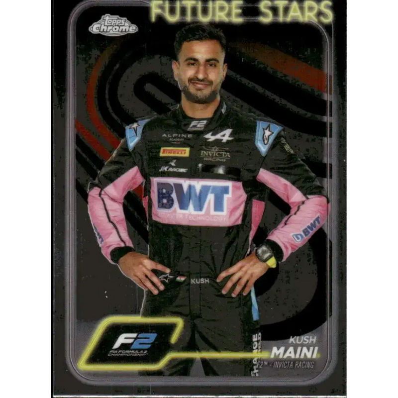 2024 Topps Chrome Formula 1 #27 Kush Maini EX Excellent F2 - Invicta Racing Racing Card - Racing Card Single