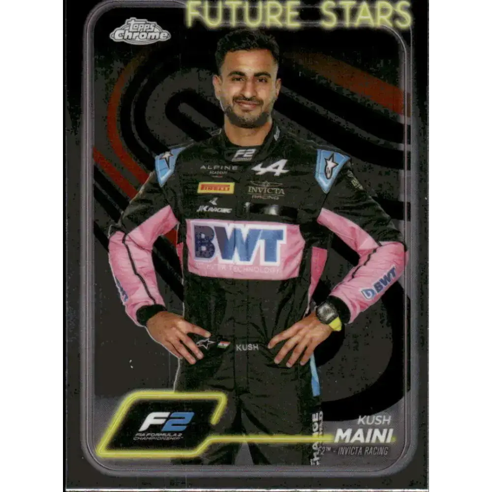 2024 Topps Chrome Formula 1 #27 Kush Maini NM-MT F2 - Invicta Racing Racing Card - Racing Card Single